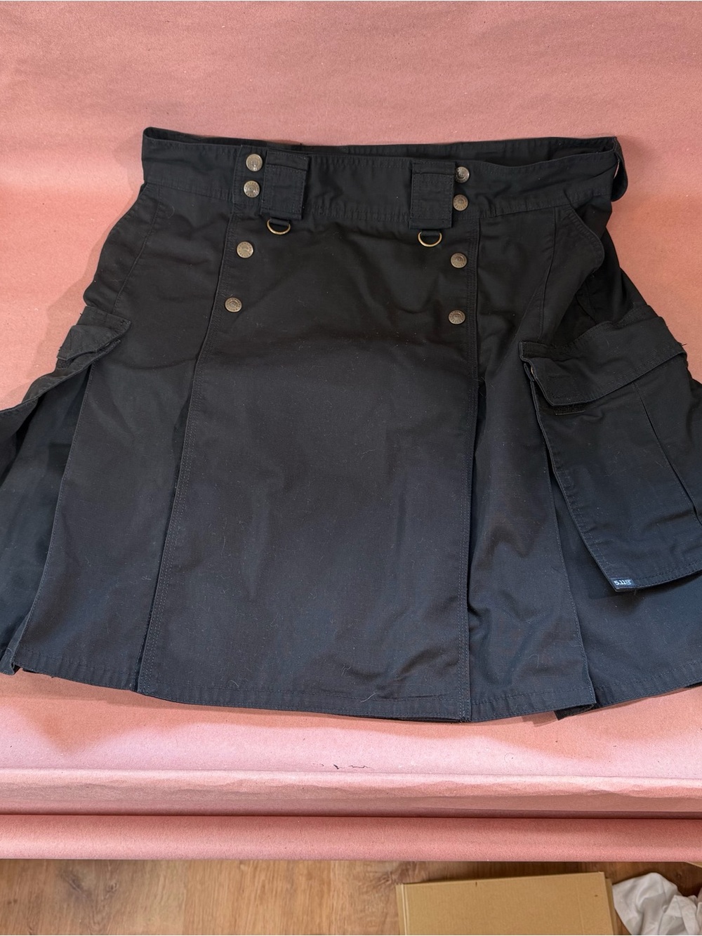 511 Black Utility Cargo Tactical Kilt Size 38 waist